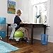 Gaiam Kids Balance Ball Chair - Classic Children's Stability Ball Chair, Alternative School Classroom Flexible Desk Seating for Active Students with Satisfaction Guarantee, Green