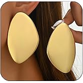 Chunky Gold Statement Large Earring Accessories Fashion Big Geometric High Polish Dangle Earrings Trendy Silver Large Hip Hop Jewelry for Women