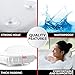 GripMAX Premium Spa Bath Pillow Pad for Tub with Gripping Suction Cups, Super Soft, Waterproof Luxury Pillows, Large Size, 14.5 Inch x 11 Inch, Head and Neck & Shoulder Support on Smooth Tubs