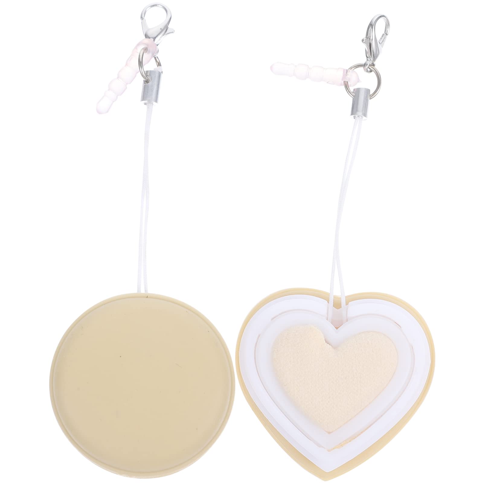 FOMIYES 2Pcs screen wipe phone screen cleaners macaroon screen cleaner smartphone screen cleaner laptop cleaner cleaning rags cleaning wipes screen cleaner wipes lens pp pendant