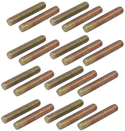 ZCHXD M5 Thread Dia 30mm Length Carbon Steel Zinc Plated Fully Threaded Rod 20pcs