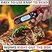 Alpha Grillers Instant Read Meat Thermometer for Grill and Cooking. Best Ultra Fast Waterproof Digital Kitchen Food Probe with Backlight & Calibration. Internal BBQ Grilling Temperature Guide Included