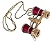 Levenhuk Broadway 325F Opera Glasses (Red Theater Binoculars with LED Light and Chain)