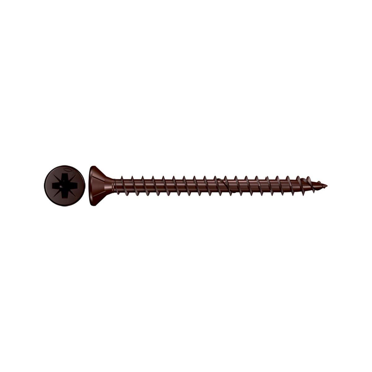 Fischer Chipboard Screws Pozi FPF-SZ 4.0x50 BUF Bronzed, Total Thread (500 pcs.), 654038