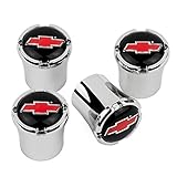 2010-2016 Camaro BOWTIE Tire Valve Stem Caps - Red