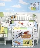 SoHo Noah Ark Baby Crib Nursery Bedding 13 pcs included Diaper Bag with Changing Pad and Bottle Case, Baby & Kids Zone