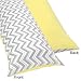 Sweet Jojo Designs Yellow and Gray Zig Zag Full Length Double Zippered Body Pillow Case Cover