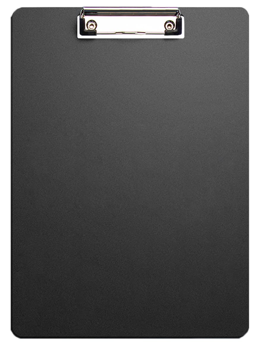 A5 Clipboard Plastic Clipboard File Folder for A5 Paper Clipboard for Restaurant Office School Black