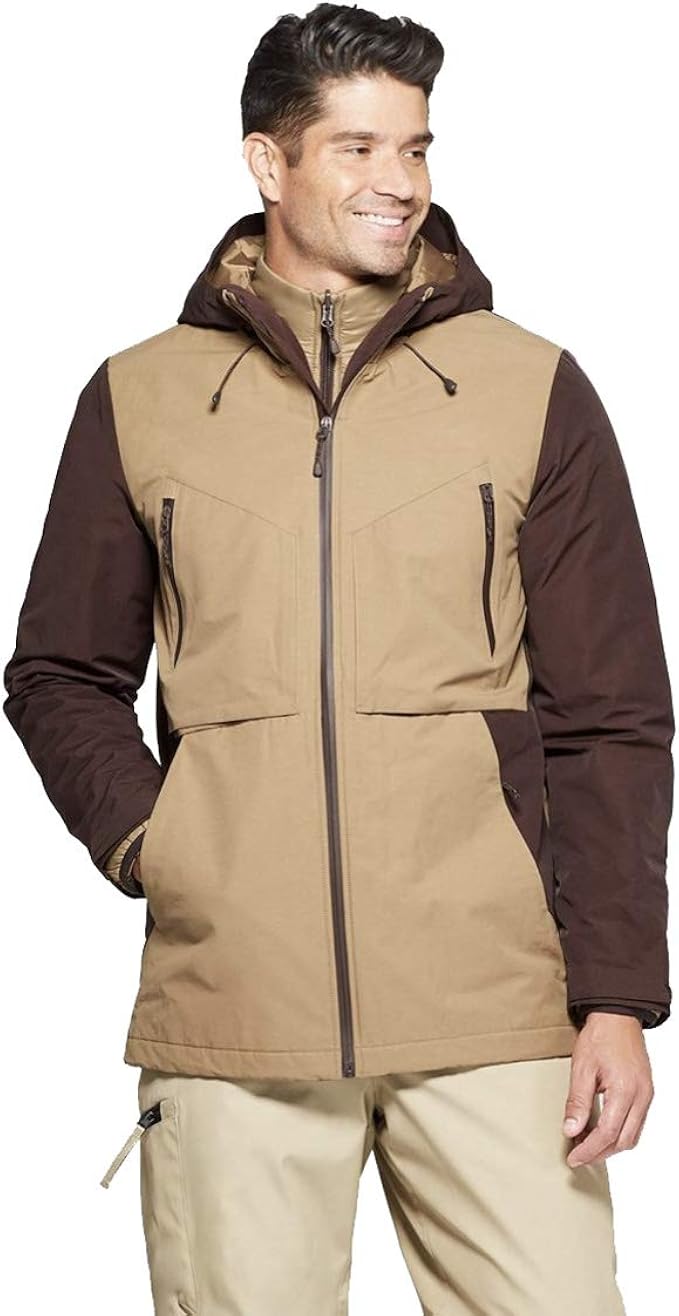 champion jacket mens brown