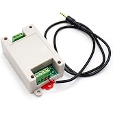 Detect Sound Sensor, Audio/Headphone Input Control Relay Switch Module | with Protective Housing, Sound Sensing Relay Module with Audio &amp; Headphone Signal Input, 5/12/24v DC Optional