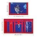 RFID Blocking Wallet for Kids/Slim Cartoon Wallet with Zippered Pocket/Trifold Canvas Outdoor Sports Wallet (Shark)