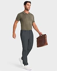 SNOWTEN Mens Golf Pants Classic Fit Stretch Work