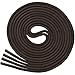 Miscly 3 Pairs Waxed Round Oxford Shoelaces for Dress Shoes 3/32″ Thin (24″ (61 cm), Dark Brown)