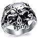 Kstyle Jewelry Mens Stainless Steel Ring, Vintage, Biker, Silver, Skull KR1944 (10)