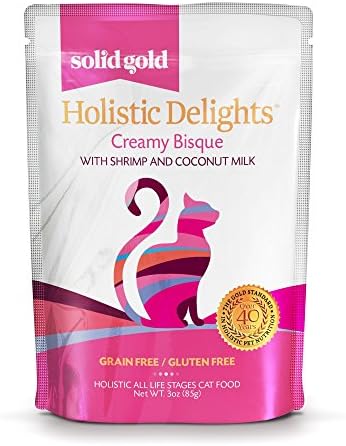 Discontinued By Manufacturer: Solid Gold Holistic Delights Wet Cat Food, Shrimp, 3oz 12 count