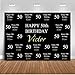 Mehofoto Customized 50th 60th 70th 80th 90th Birthday Party Backdrop Custom Age Name Color Photography Background 7x5ft Vinyl Birthday Party Decoration Banner Backdrops