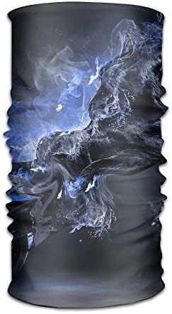 Muchess Art Black Horse Motorcycle DIY Pattern Headband Bandana Mask Sports Seamless Breathable Hair Band Turban For Workout, Fitness, Running, Cycling, Yoga