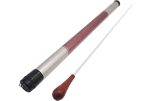 CashBeat 15 Inch Lightweight Wood Handle Conducting Baton, Professional Orchestra Conductor Wand with Case for Music Directors, Choral Symphony & Band Leaders