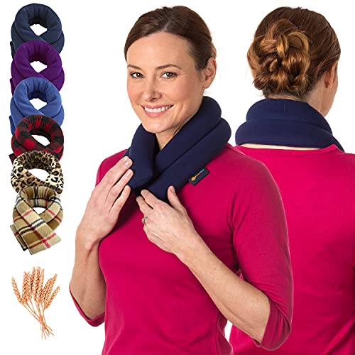 Sunny Bay Extra Long Neck Heating Wrap, Heat Therapy Pad for Sore Neck & Shoulder Muscle Pain