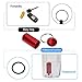 Shintop Waterproof Aluminum Pill Box - Aluminum Outdoors Medicine Bottle Key Ring Miniature Waterproof Small Gallipot First Aid Pill Container Set of 5pcs