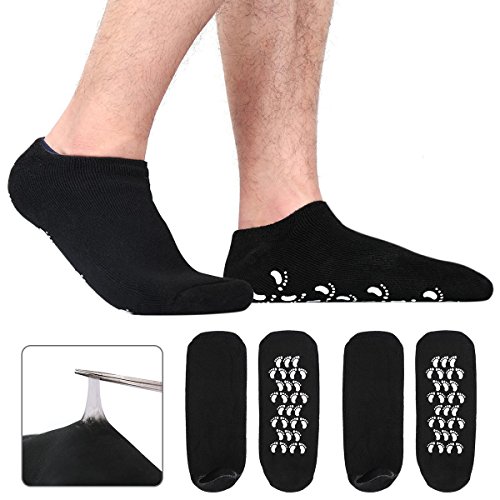 Large Men&rsquo;s Moisturizing Gel Socks 2 Pairs Moisturize Soft