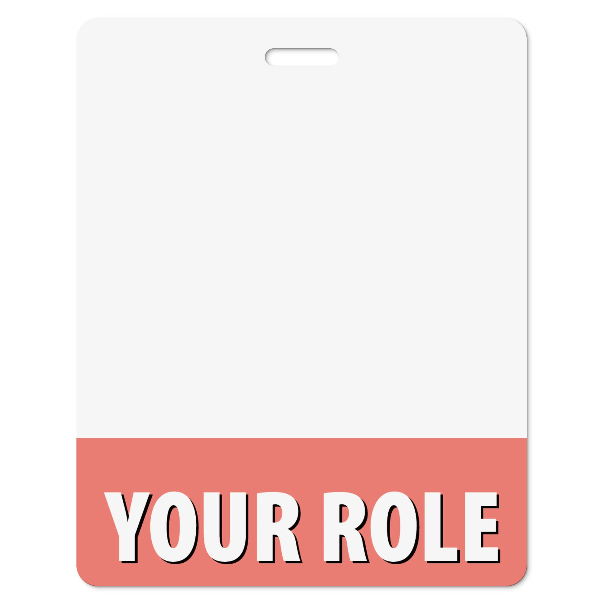 Bulk Custom Badge Buddies Coral Pink Horizontal