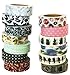 ArtMuseKitsMikash Modern & Vintage Washi Tape Set - 20 Premium Decorative Tapes | Includes 7 Gold Foil Washi Tape | 10M Rolls | Scrapbooks, DIY Crafts, Cards, Journals, Planners, Gifts