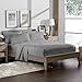 Bare Home Queen Sheet Set - Luxury 1800 Ultra-Soft Microfiber - Double Brushed - Deep Pockets - Easy Fit - 4 Piece Set - Bedding Sheets & Pillowcases (Queen, Light Grey)