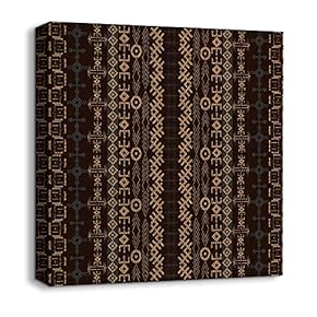 Canvas Wall Art African Culture Pattern...
