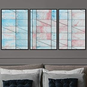 signwin 3 Piece Framed Canvas Wall Art Abstract...