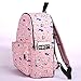 Lily & Drew Canvas Travel Backpack for Women and Teens (Cat Pink Medium)