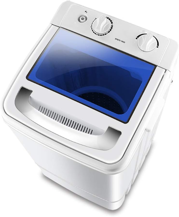 Small Washing Machine,Portable Washing Machine,Power of 500W, load of 7.0 kg,with Single Tub Wash And Spin Dryer,For Apartments,Balcony Bathroom, Dorm Rooms,Camping more,Blue