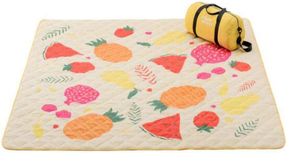 Couverture De Pique-nique Votoko 200x200cm - Imperméable, Anti-sable, Pliable - Bleu-cyan