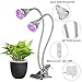 Amats Premium Dual Head LED Grow Light 10W LED Grow Lamp W 360 Adjustable Gooseneck LED Grow Lights for Indoor Plants, Plant Growing, Hydroponic Garden, Greenhouses, Gardening, Office