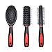 SelfTek 5Pcs Hair Comb Set Women Ladies Hair Care Massage Brush with Mirror and Holder