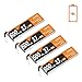 4pcs 600mAh 1S 3.7V LiPo Battery 50C JST-PH 2.0 PowerWhoop mCPX Connector Rechargeable 1S LiPo Battery for Inductrix FPV Plus Tiny Whoop FPV Racing Drone