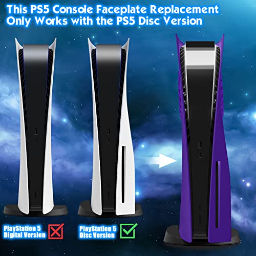 SIKEMAY PS5 Face Plates for Playstation 5 Console Disc Edition, PS5