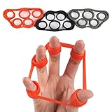 5BILLION Finger & Hand Stretcher - Workout for Forearm Exercise, Guitar Finger Strengtheners and Rock Climbing (3 ps Finger stretchers)