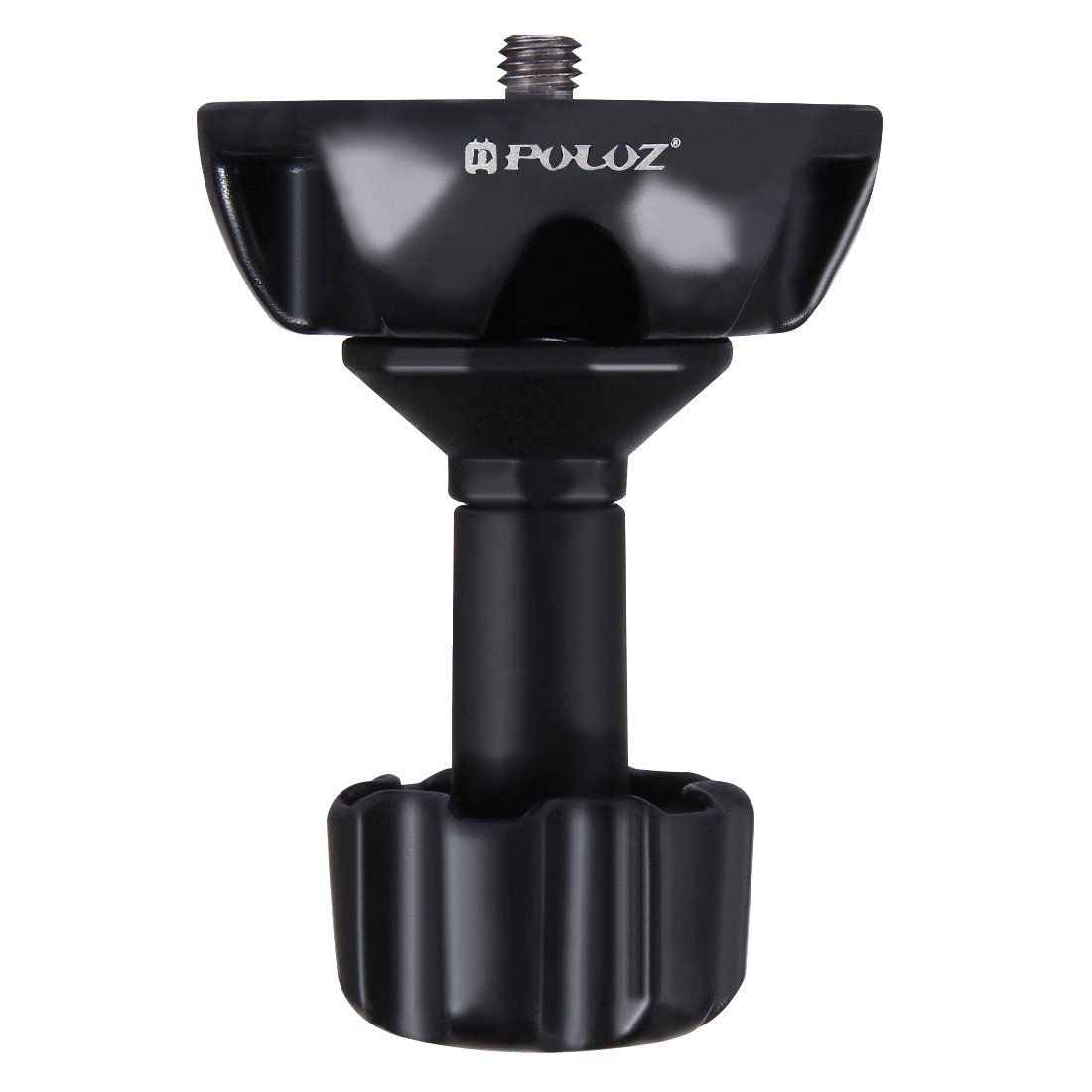 PULUZ 75mm Metal Half Ball Flat to Bowl Adapter Convert with 1/4" & 3/8" Screws Mount on Tripod & Fluid Rotation Head for DSLR SLR Camera Video Rig