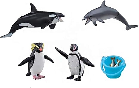 Amazon アニメ人形シミュレーション動物人形モデル水中世界オーシャンシリーズシャチイルカイルカギフトパーツジョイント可動海洋動物セット アニメ 萌えグッズ 通販