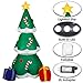 Albrillo Christmas Inflatable Tree with LED Lights Indoor Outdoor Yard Lawn Decoration - Cute Fun Xmas Holiday Blow Up Party Display, 6 Foot Tall