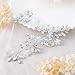 Unicra Bride Wedding Handmade Headpiece Bridal Headband Hair Vine Decorative Hair Accessories for Brides Silver