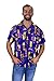 V.H.O Funky Hawaiian Shirt, Beerbottlepurple, L