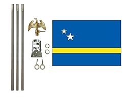 Curacao 3x5 ft Outdoor Flag and Flag Pole