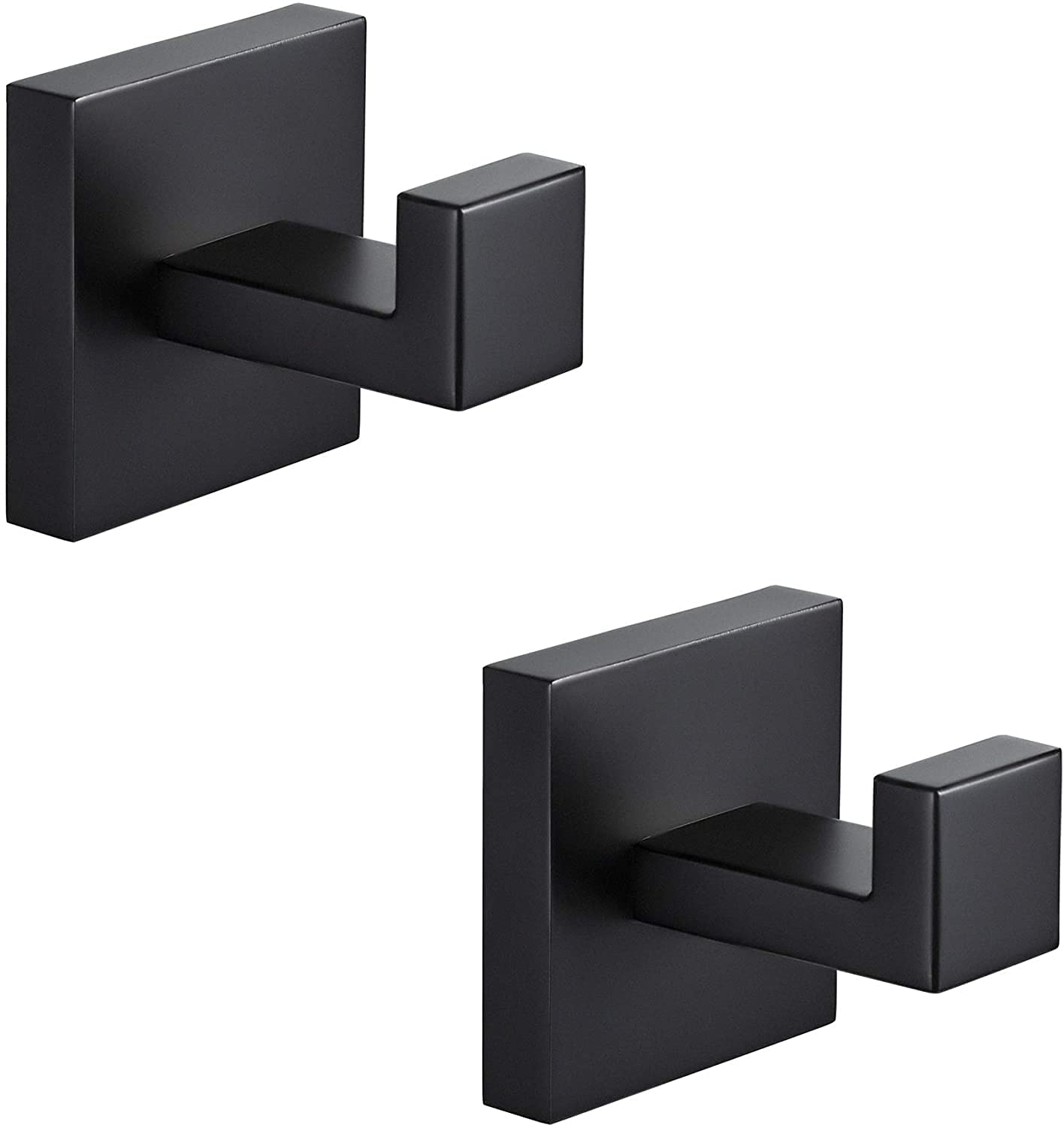 YUET Towel Hooks for Bathrooms Clothes Closet Sponges Robe Hook Screw in Metal Coat Hook for Bathroom Kitchen Hotel Garage Stainless Steel Door Hanger