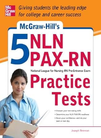 Amazon Com Mcgraw Hill S 5 Nln Pax Rn Practice Tests 3