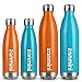 zanmini Stainless Steel Vacuum Insulated Water Bottle Leak-Proof Double Walled Cola Shape Bottle, Keeps Drinks Cold for 12 Hours & Hot for 24 Hours for Outdoor Hiking & Camping