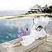 CoZroom Inflatable Flamingo Coasters for Swimming Pool Party and Beach Party, Pack of 12