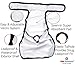 Pet Parents® Washable Dog Diapers (3pack) + Extendrs® of Durable Doggie Diapers, Premium Dog Diapers Female & Male (Small, Black)