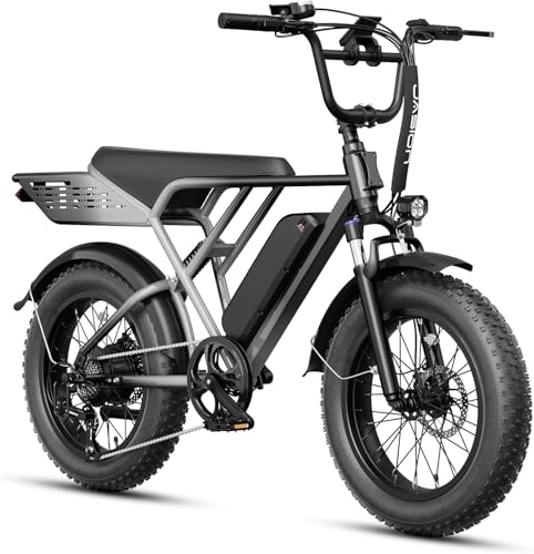 Jasion RetroVolt&Pro Electric Bike for Adults, 2000/3000W Peak - 30/38MPH Electric Mountain Bike, 48/52V, 13/20AH Removable Battery, 70/90Miles Electric Dirt Bike, 20'' X 4'' Fat Tire All-Terrain